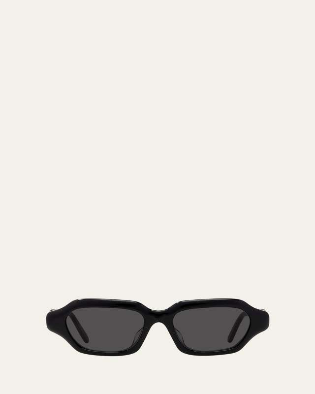LW40157U Rectangle Acetate Sunglasses